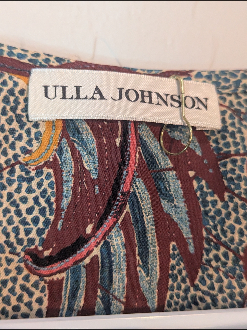 Ulla Johnson Multicolor Floral Print Peplum Blouse - Picture 5 of 8